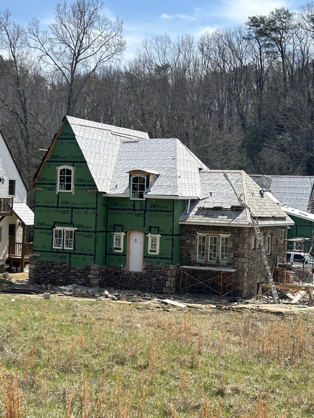 ZIP system structural dry-in — custom home, Tennessee